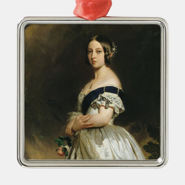 Queen Victoria  1842 Metal Ornament (Front)