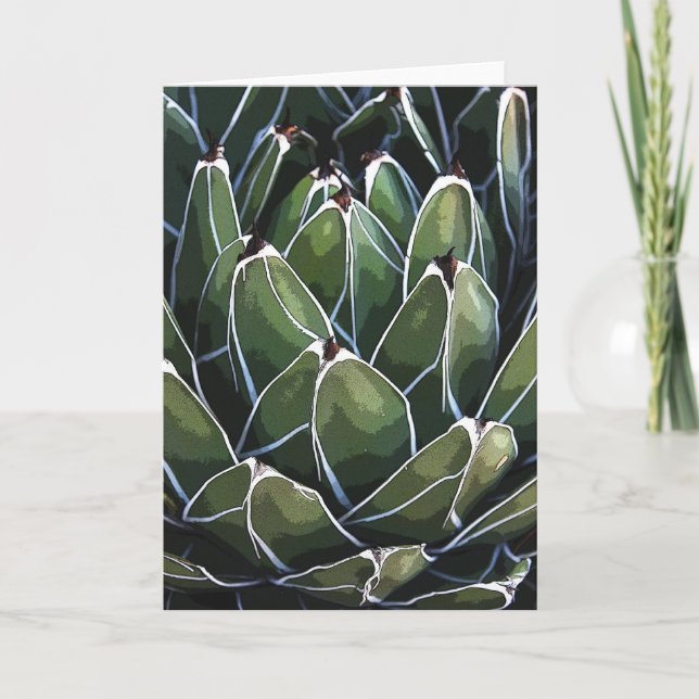Queen Victoria agave notecard (Front)