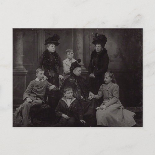 Queen Victoria and Battenberg Royal Family Postcard