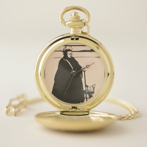 Queen Victoria and dog Pocket Watch