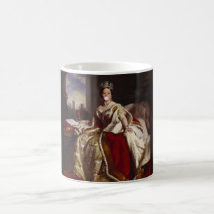 QUEEN VICTORIA BLOWING A PINK BUBBLE GUM COFFEE MUG