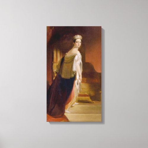 Queen Victoria by Thomas Sully Canvas Print