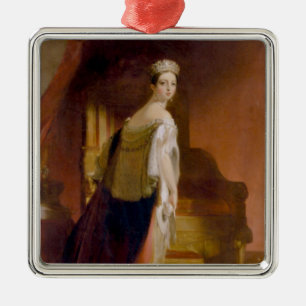 Queen Victoria (by Thomas Sully) Metal Ornament