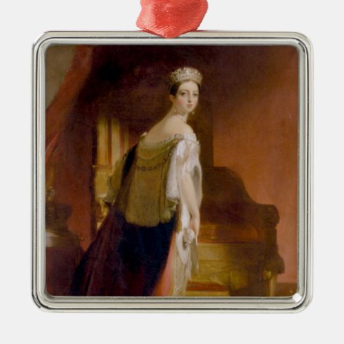 Queen Victoria by Thomas Sully Metal Ornament