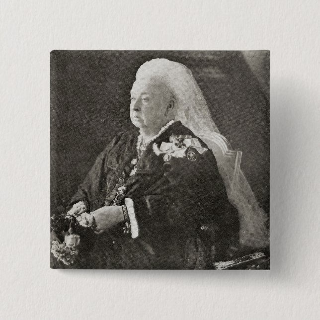 Queen Victoria  c.1899 Pinback Button (Front)