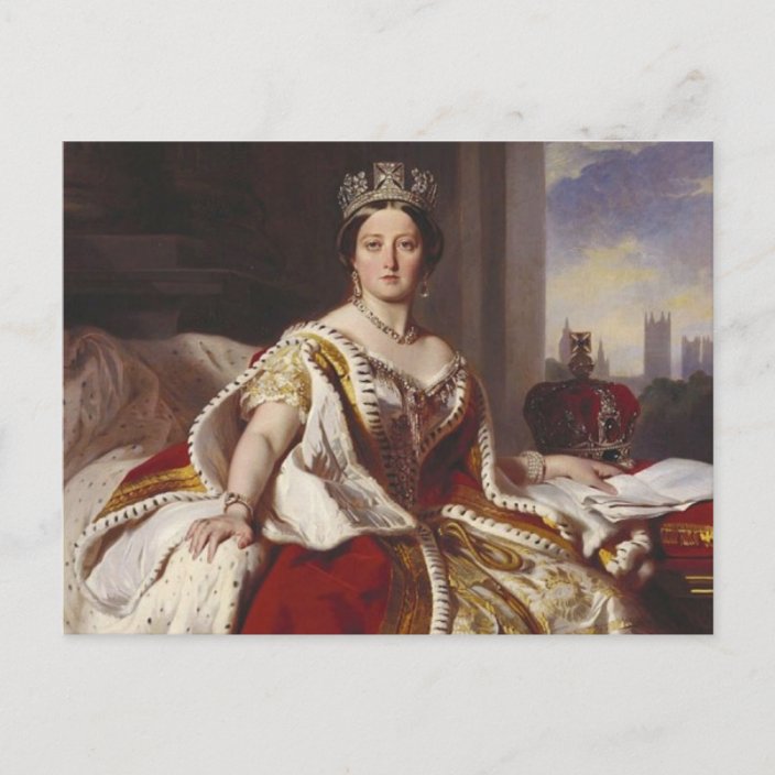 Queen Victoria: Coronation Postcard | Zazzle.com