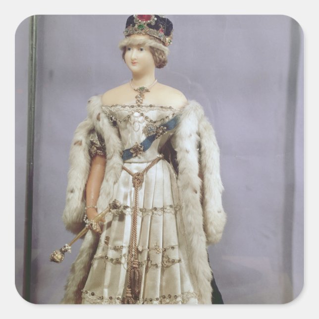 Queen Victoria  doll Square Sticker (Front)