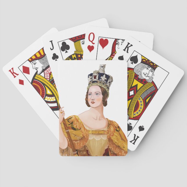Queen Victoria - historical illustrations Poker Cards (Back)