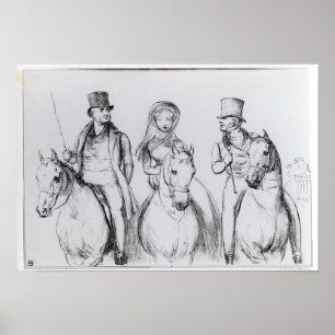 Queen Victoria, Lord Melbourne and Lord Russell Poster