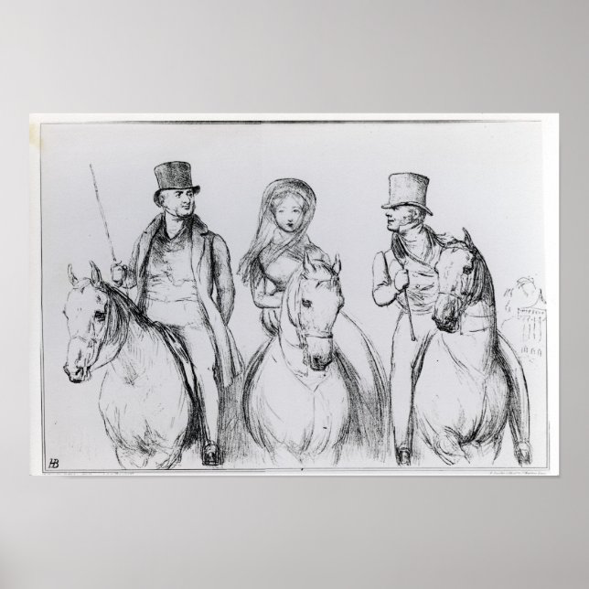 Queen Victoria, Lord Melbourne and Lord Russell Poster (Front)