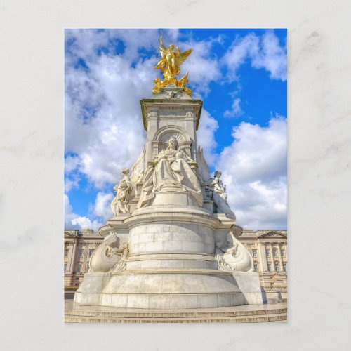Queen Victoria Memorial London UK Postcard