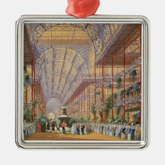 Queen Victoria Opening the 1862 Exhibition after C Metal Ornament (Front)