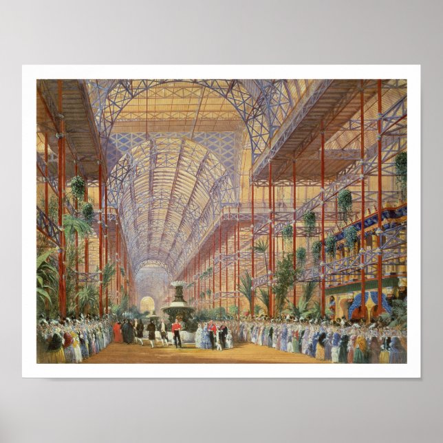 Queen Victoria Opening the 1862 Exhibition after C Poster (Front)