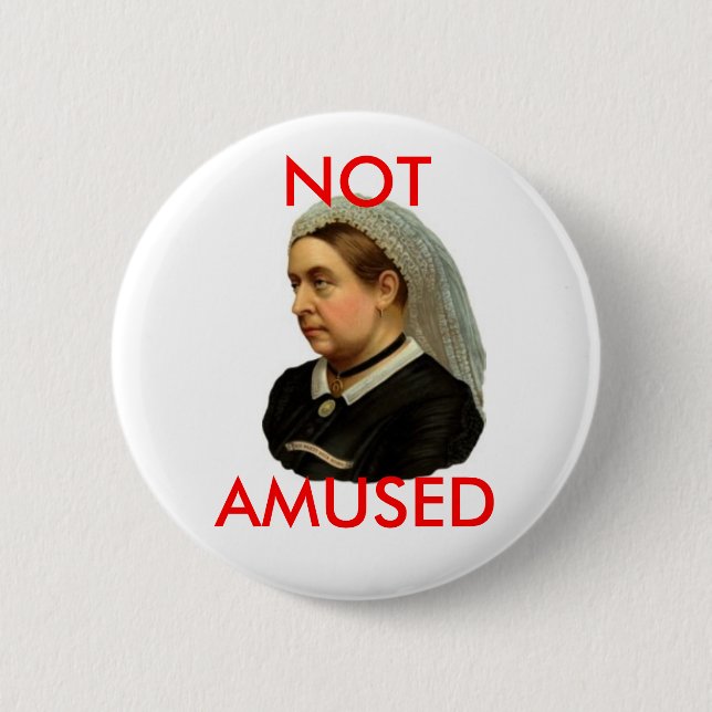 Queen Victoria Pinback Button (Front)