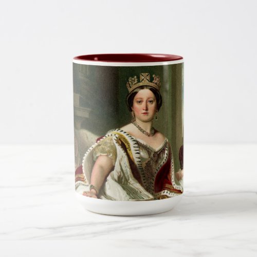 Queen Victoria Portrait Two_Tone Coffee Mug