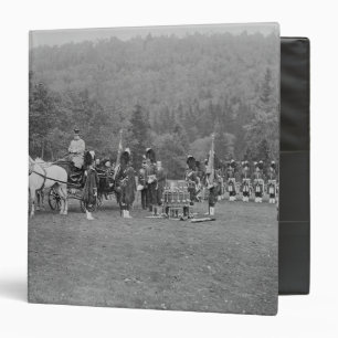 Queen Victoria presenting colours 3 Ring Binder