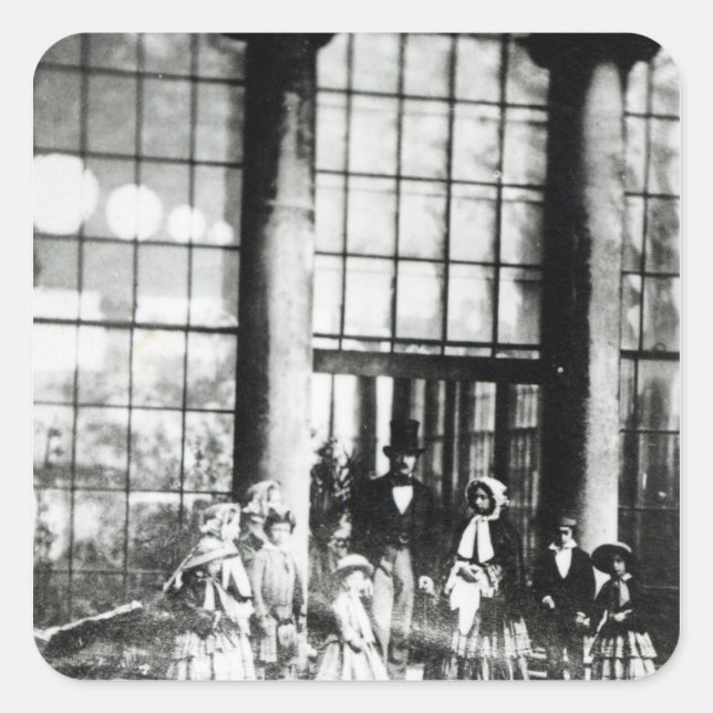 Queen Victoria & Prince Albert with their Square Sticker (Front)