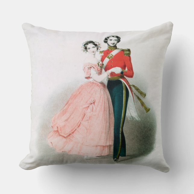 Queen Victoria Throw Pillow (Front)