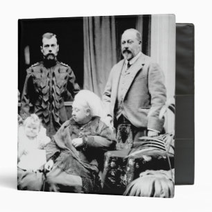 Queen Victoria, Tsar Nicholas II 3 Ring Binder