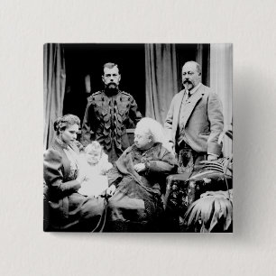Queen Victoria, Tsar Nicholas II Button