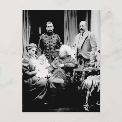 Queen Victoria Tsar Nicholas II Postcard