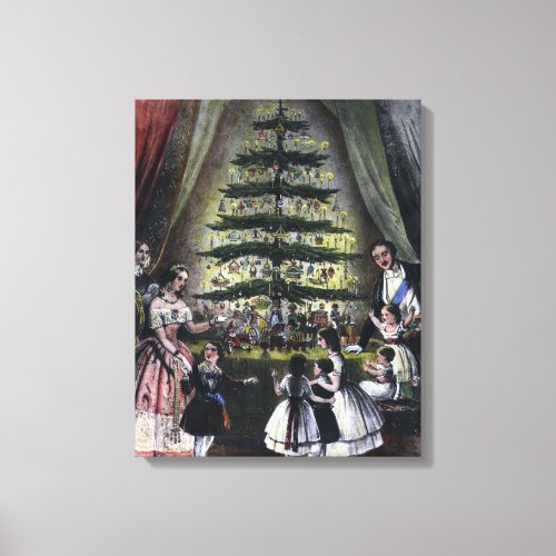 Queen Victorias Christmas Tree Canvas Print