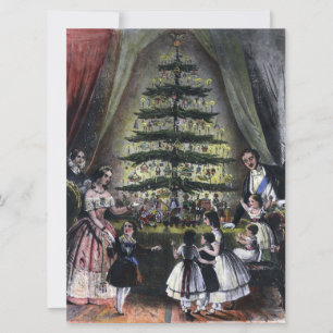Queen Victoria's Christmas Tree Card
