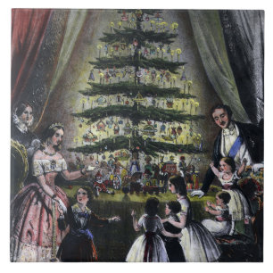 Queen Victoria's Christmas Tree Ceramic Tile