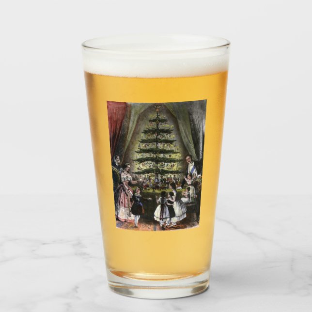 Queen Victoria's Christmas Tree Glass (Front Filled)