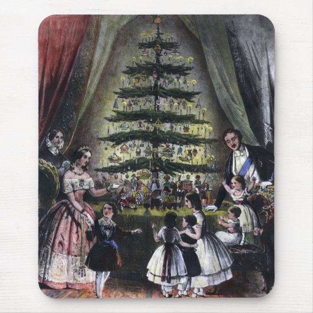 Queen Victoria's Christmas Tree Mouse Pad (Front)