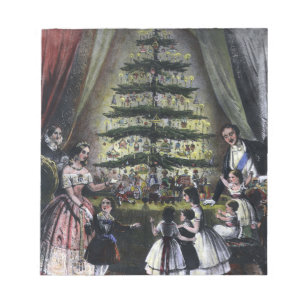 Queen Victoria's Christmas Tree Notepad