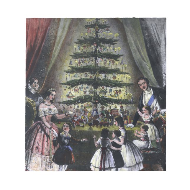 Queen Victoria's Christmas Tree Notepad (Front)