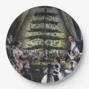 Queen Victoria's Christmas Tree Paper Plates