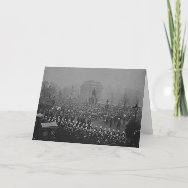 Queen Victoria's funeral cortege Card (Front)