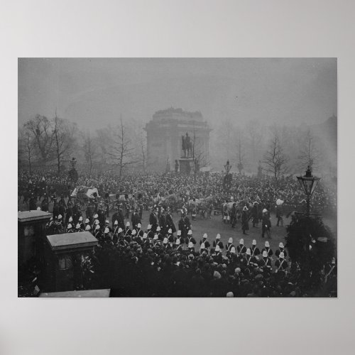 Queen Victorias funeral cortege Poster