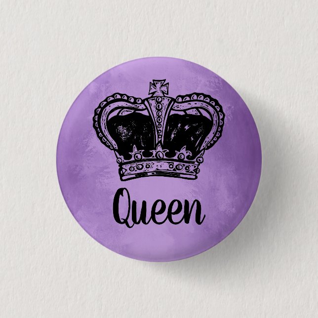 Queen with Crown Button (Front)