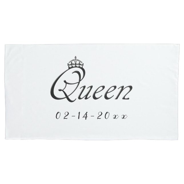Queen with Crown Pillow Case (Front)