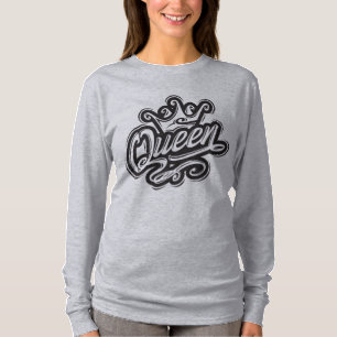 Queen With Crown, Typography Design T-Shirt