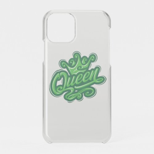 Queen With Crown Typography Design iPhone 11 Pro Case
