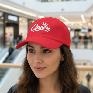 Queen With Crown Typography Hat