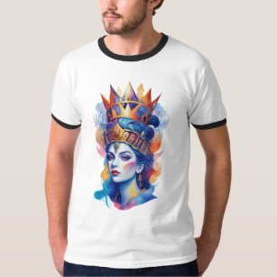 Queen with crown water color T-Shirt