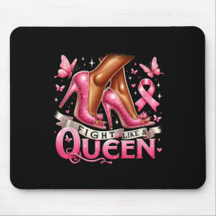 Queen Woman Fight Like A Queen Breast Cancer Aware Mouse Pad