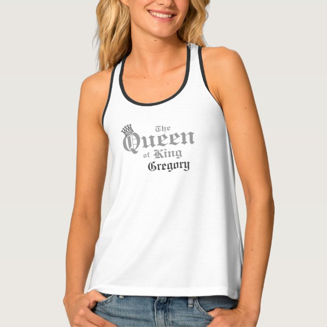 Queen Women White Tank Top (Front)