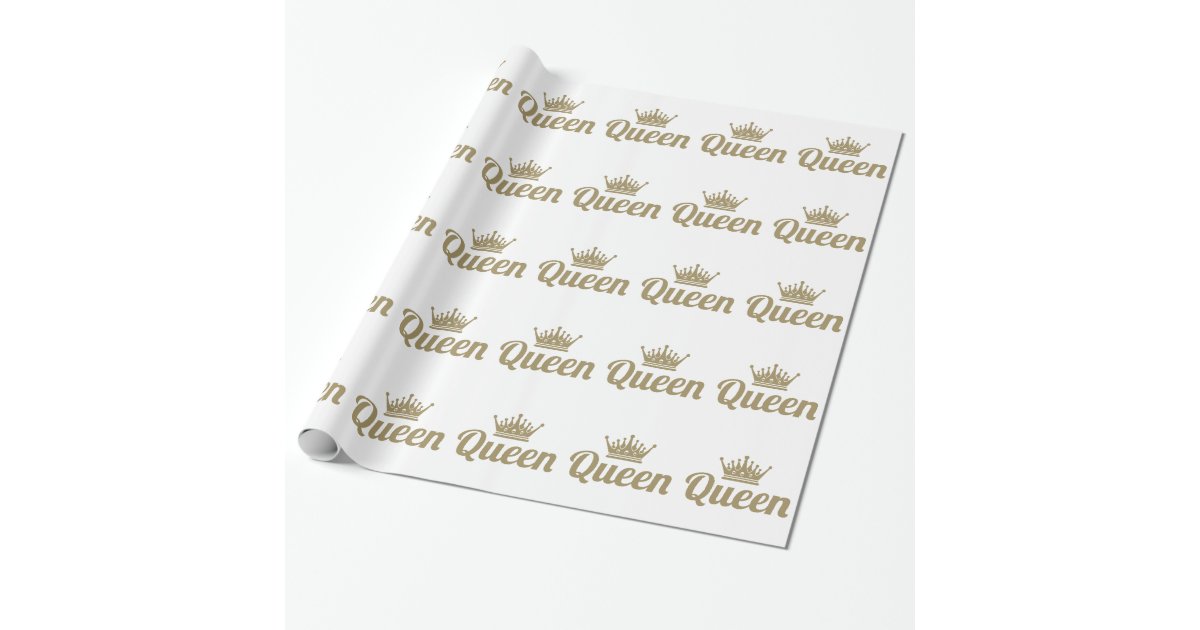 Queen Wrapping Paper Zazzle