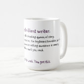 Queen Writer Mug (Front Right)