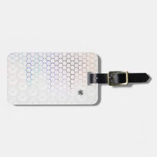 QueenBee in Colorfull HoneyComb Luggage Tag