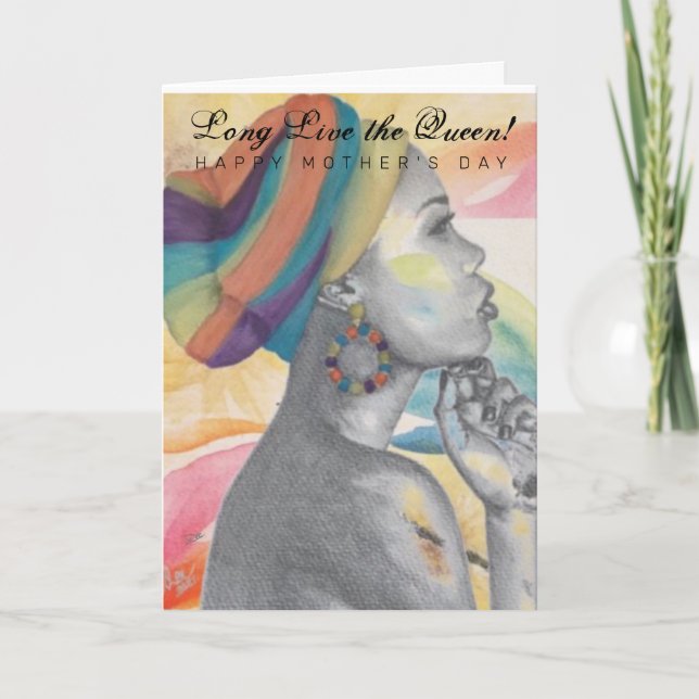 QUEENCONFIDENCE Mother's Day Card (Front)