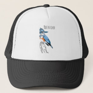 Queenfisher (Belted Kingfisher) Trucker Hat