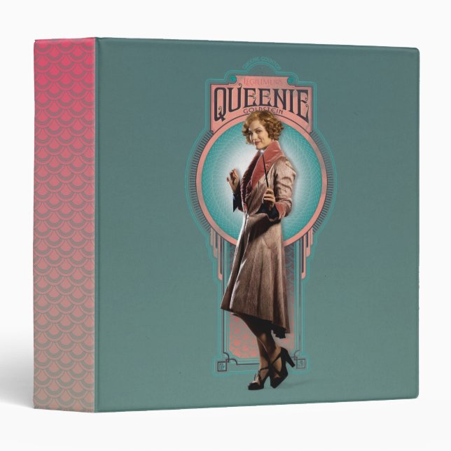 QUEENIE GOLDSTEIN™ Art Deco Panel Binder (Front/Spine)