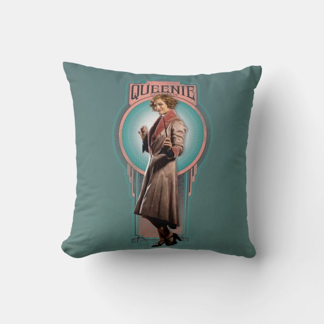 QUEENIE GOLDSTEIN™ Art Deco Panel Throw Pillow (Front)